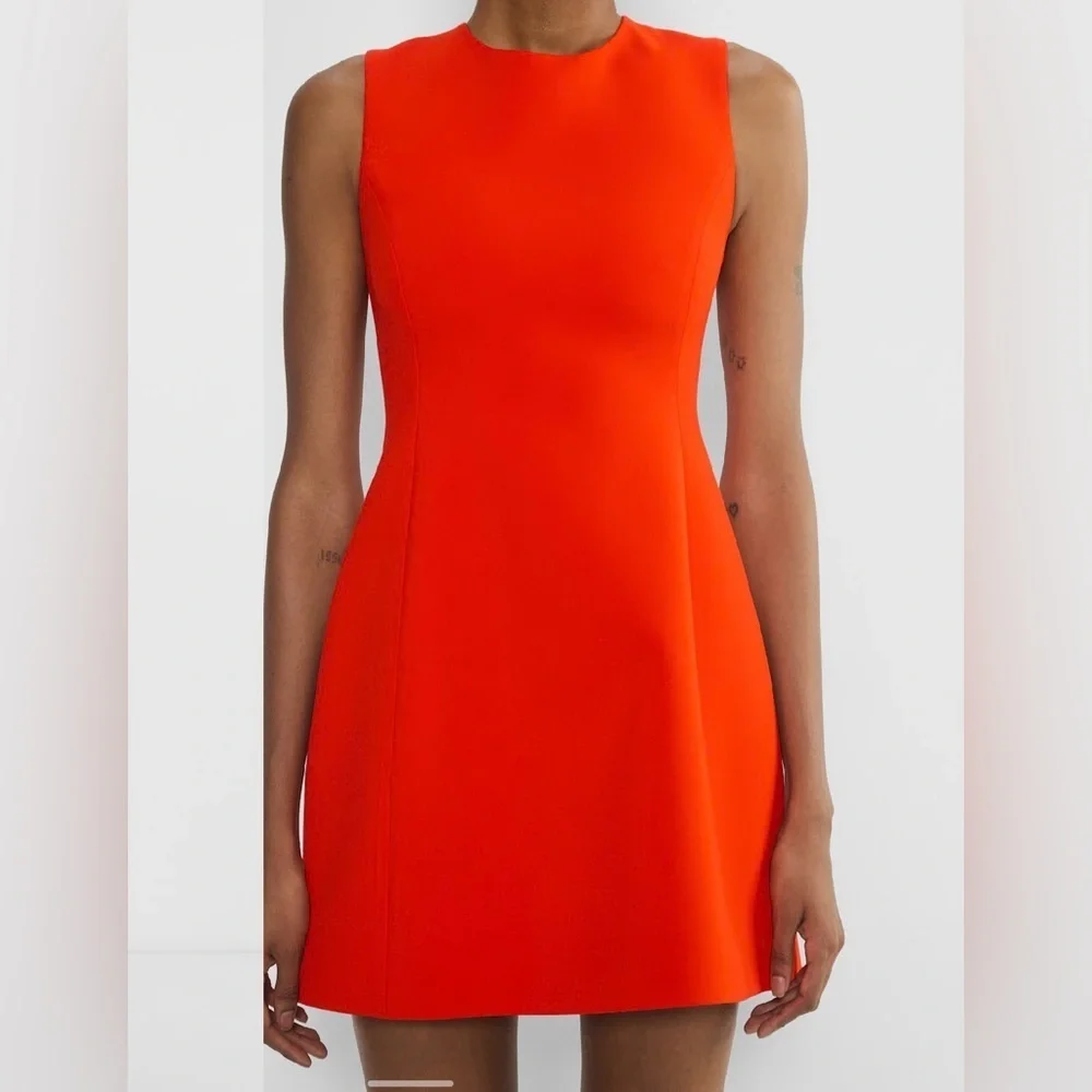 NWT *PINK* Babaton Opportunity Hourglass Mini Dress Red Willow Aritzia size 0 - Picture 9 of 12